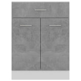 Drawer Bottom Cabinet Concrete Grey 60x46x81.5 cm Engineered Wood 801232