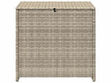 Cushion Box Light Grey 55 x 55 x 69 cm Poly Rattan 42026743