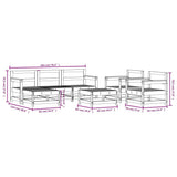 7 Piece Garden Lounge Set Solid Wood Douglas 3186261