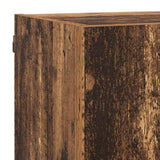 TV Wall Units with LED Old Wood Engineered Wood 3402980