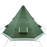Camping Tent Tipi 4-Person Green Waterproof 94380