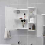Bathroom Mirror Cabinet White 62.5x20.5x64 cm Engineered Wood 803308