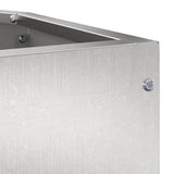 Corner Planter Silver 45 x 45 x 50 cm Stainless steel 883672