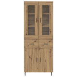 Highboard with Drawer 2 pcs Artisan Oak Engineered Wood 3416024