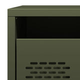 Bedside Cabinet Olive Green 35x39x43.5 cm Steel 851252