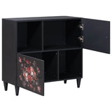 Storage Cabinets Multicolour 80 x 33.5 x 75 cm Solid Mango Wood 4018727