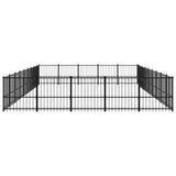 Outdoor Dog Kennel Steel 42.34 m 3124639