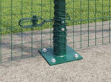 Welded Wire Fence with Concrete Base 25 x 1.6 m 3352453