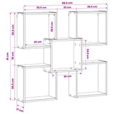 Wall Shelf White 99.5 x 17 x 91 cm Engineered Wood 8014968