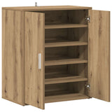 Shoe Cabinet Artisan Oak 60x35x70 cm Engineered Wood 856697