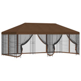 6 x 3 m Brown Polyester and Steel 190 3376005