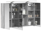Bathroom Mirror Cabinet Grey Sonoma 80 x 14.5 x 70 cm 889116