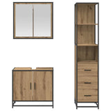 Bathroom Furniture Set 3 pcs Artisan Oak Engineered Wood 3402327