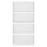 ZNTS Side Cabinet ODDA White 40x24x79 cm Solid Wood Pine 4103602