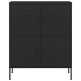 Storage Cabinet Black 80x35x101.5 cm Steel 336142