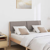Upholstered Headboard Taupe 120 cm Solid Pine Wood 879132