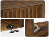 Shoe Cabinet ARNHEM 78 x 24 x 103 cm Engineered Wood Smoked Oak 896660