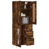 Highboard Smoked Oak 69.5x34x180 cm Engineered Wood 3199934