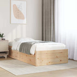 Bed Frame without Mattress 90x190 cm Single Solid Wood Pine 846843