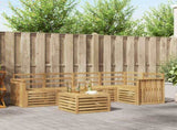 Outdoor Sofa Set 6 pcs White 59 x 59 x 37 cm Solid Acacia Wood 3391869