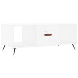 Coffee Table White 102x50x40 cm Engineered Wood 829268