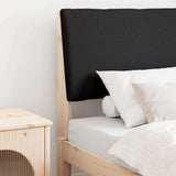Upholstered Headboard Black 75 cm Solid Pine Wood 879316