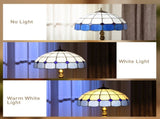 Tiffany-Style Floor Lamp with Handcrafted Stained Glass Shade, 152cm Tall Vintage Standing Lamp with T3398P425136