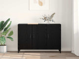 Sideboard Black oak 34 x 90 x 80 cm Engineered wood 880682