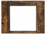 Fireplace Surround Smoked Oak 100 x 20 x 100 cm Engineered Wood 8006620