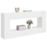 Console Table Striped White 155 x 29 x 74 cm Engineered Wood 899886