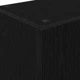 Kitchen Sideboard with Drawer Black Oak 32 x 50 x 180 cm 871379
