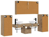 Bathroom Furniture Set 6 pcs Artisan Oak 3407126