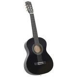 8 Piece Classical Guitar Beginner Set Black 1/2 34" 70127