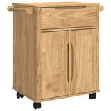 Kitchen Trolley FLORO Wax Brown 72.5 x 45 x 80 cm 42011249