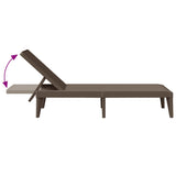 Sun Lounger Brown 186x60x29 cm PP 364217