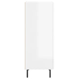 Sideboard High Gloss White 34.5x34x90 cm Engineered Wood 830462
