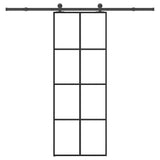 Sliding Door with Hardware Set 76x205 cm ESG Glass&Aluminium 3332887