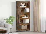 Book Cabinet 2 pcs Smoke Oak 60 x 30 x 189.5 cm Engineered Wood 3403000