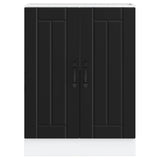 Sink Base Cabinet Lucca Black Engineered Wood 853678