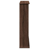 Fireplace Surround Brown Oak 75x20x87.5 cm Engineered Wood 854586