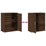 Sideboards 2 pcs Brown Oak 60x31x70 cm Engineered Wood 3276559