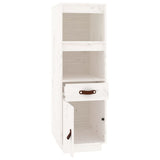 Highboard White 34x40x108,5 cm Solid Wood Pine 820153