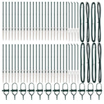 Fence Post Other 52 pcs Silver 3.2 x 3.2 x 120 cm Steel 3350172