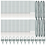 Fence Post Other 52 pcs Silver 3.2 x 3.2 x 120 cm Steel 3350172