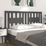 Headboard Grey 166x4x100 cm Solid Wood Pine 818682