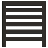 Radiator Cover Black 78 x 20 x 82 cm Engineered Wood 852682
