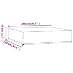 Garden Furniture Covers 2 pcs 16 Eyelets 240x240x55 cm Square 3155355