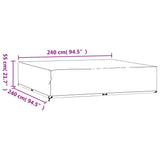 Garden Furniture Covers 2 pcs 16 Eyelets 240x240x55 cm Square 3155355