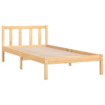 Bed Frame without Mattress Solid Wood Single 810047