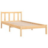 Bed Frame without Mattress Solid Wood Single 810047
